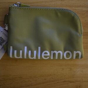 Lululemon Green Clippable Card Pouch